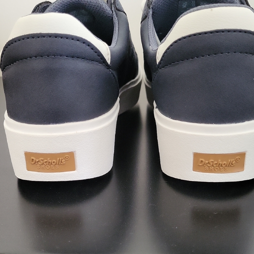 Dr. Scholl's Navy Blue and White Women's Platform Sneakers - Picture 4 of 7